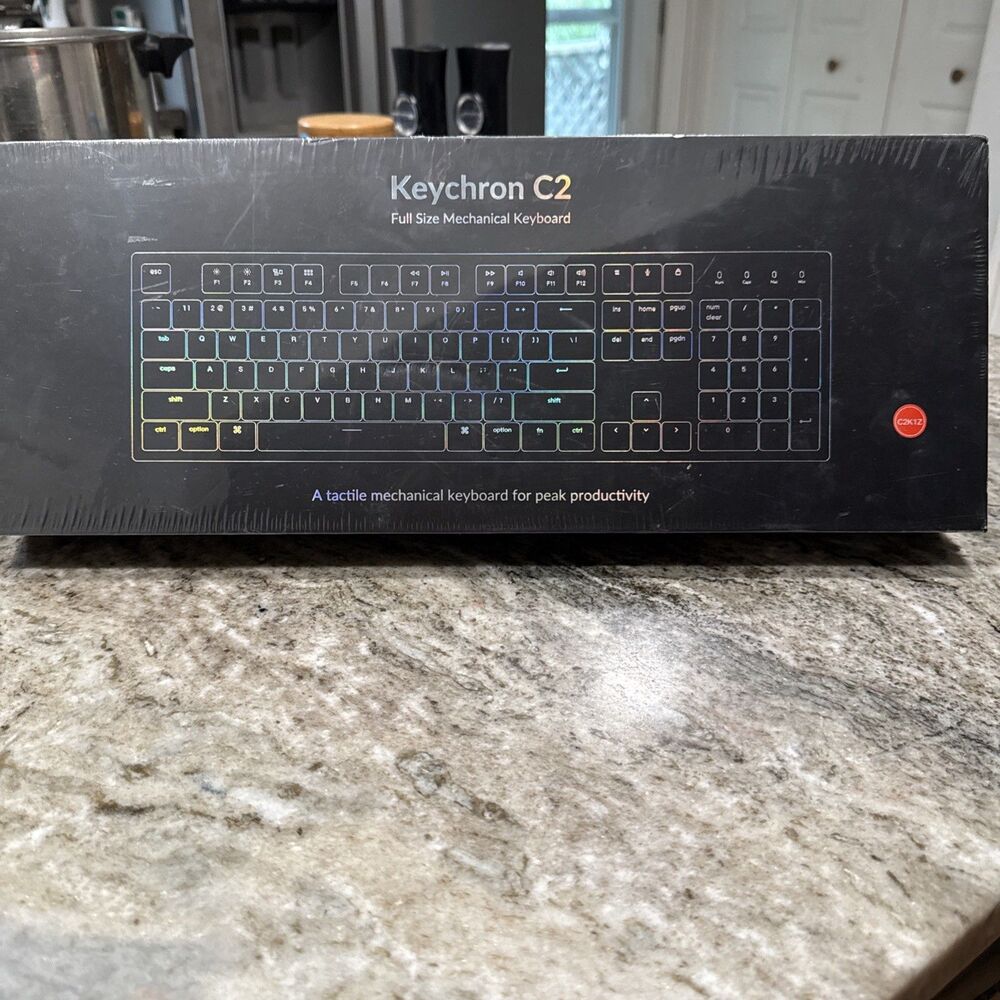 Keychron C2  Mechanical Keyboard w/ Swappable RGB Blacklight Brown Switch New